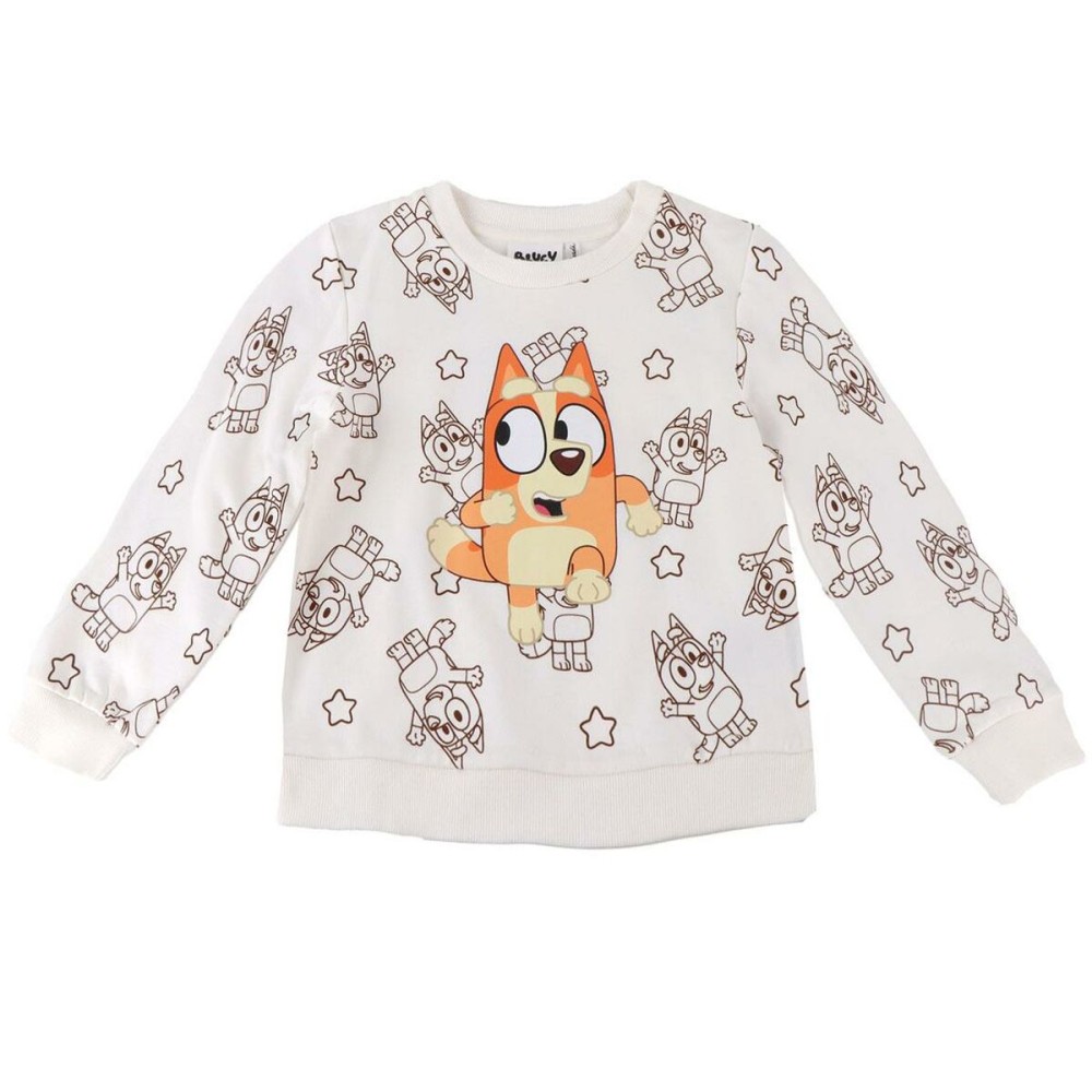 Kinder-Sweatshirt Bluey Beige