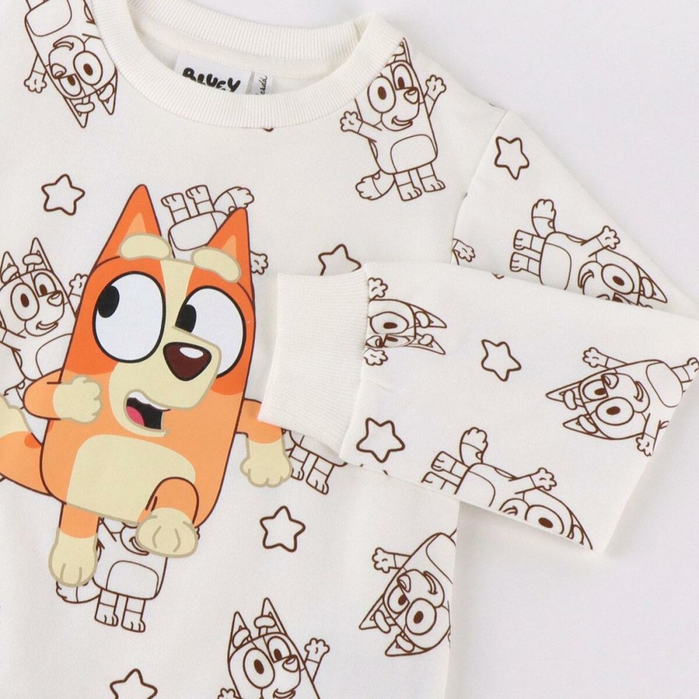 Kinder-Sweatshirt Bluey Beige