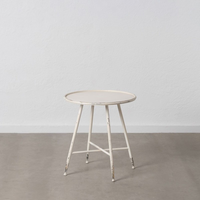 Table d'appoint Crème Fer 56 x 56 x 60 cm