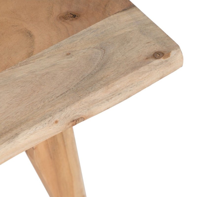 Petite Table d'Appoint Naturel Fer Bois d'acacia 50 x 50 x 46 cm