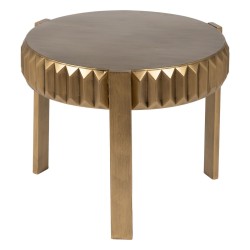 Petite Table d'Appoint Doré Fer 64 x 64 x 50 cm