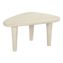 Table Basse Blanc Bois de manguier 67 x 50 x 38 cm