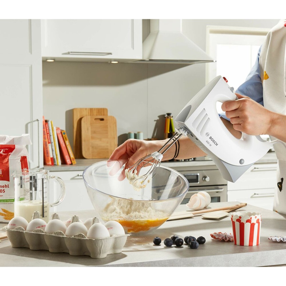 batteur électrique BOSCH MFQ3540 Blanc Gris 450 W