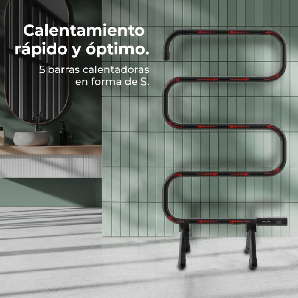 Free-Standing Towel Rack Cecotec ReadyWarm 5000 Black