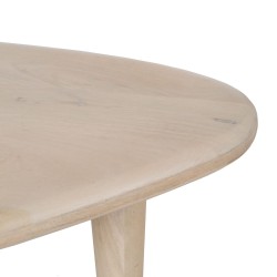 Centre Table White Mango wood 67 x 50 x 38 cm