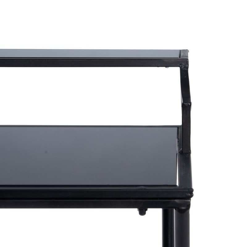 Nightstand Black Crystal Iron 45 x 35 x 65 cm