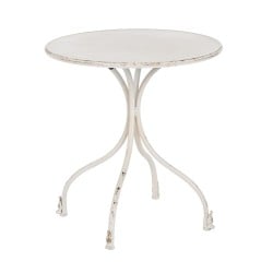 Side table Cream Iron 70 x 70 x 75 cm