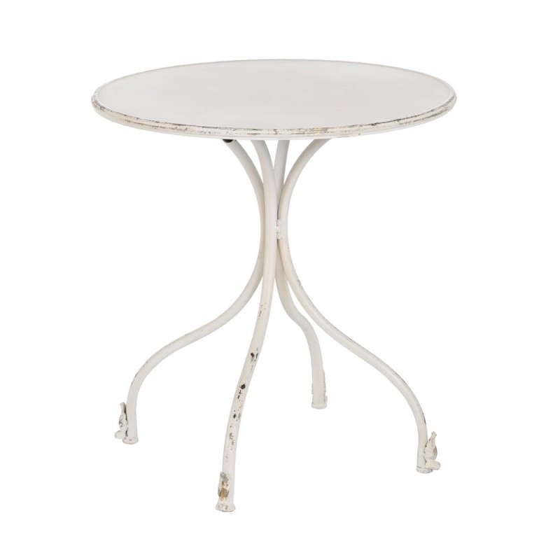 Side table Cream Iron 70 x 70 x 75 cm