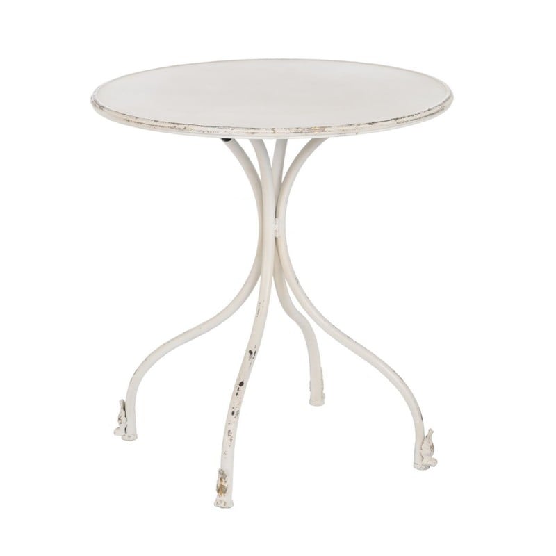 Table d'appoint Crème Fer 70 x 70 x 75 cm