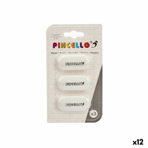 Radiergummi-Set Pincello 484 Weiß (12 Stück)