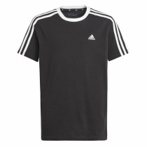 Kurzarm-T-Shirt für Kinder Adidas Essentials Blau Schwarz