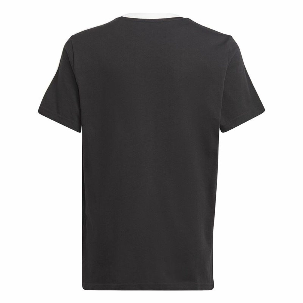 Kurzarm-T-Shirt für Kinder Adidas Essentials Blau Schwarz