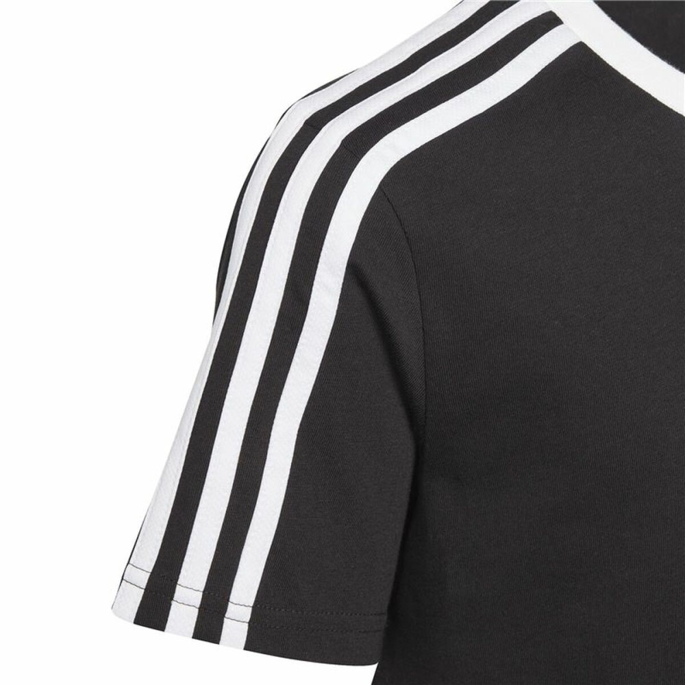 Kurzarm-T-Shirt für Kinder Adidas Essentials Blau Schwarz