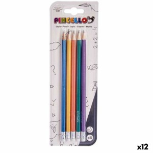 Ensemble de Crayons Multicouleur Gâteau Bois (12 Unités)