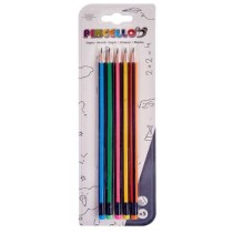 Pencil Set Pincello 473 Yellow Blue Green Multicolour Orange Stripes (12 Units)