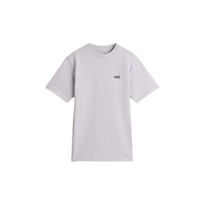 Damen Kurzarm-T-Shirt Vans Left Chest Logo Em Eveni Ng Haze Rosa (S)