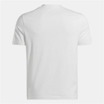 Men’s Short Sleeve T-Shirt Reebok Identity Big Stacked Logo White