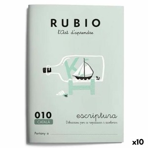 Schreib- und Kalligraphie-Notizbuch Rubio Nº10 A5 Katalanisch 20 Blatt (10 Stück)