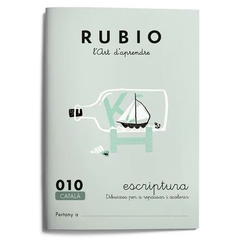 Cahier d'écriture et de calligraphie Rubio Nº10 Catalan A5 20 Volets (10 Unités)