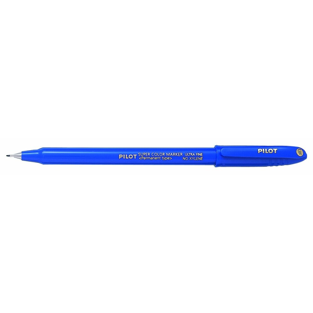 Marqueur permanent Pilot  SCA-UF Bleu 0,4 mm (12 Unités)