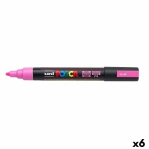 Marqueur fluorescent POSCA PC-5M Rose (6 Unités)