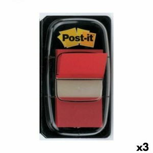 Sticky Notes Post-it Index 25 x 43 mm Red (3 Units)