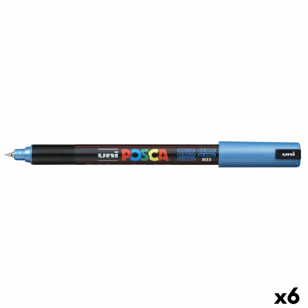 Marker POSCA PC-1MR metal Blue (6 Units)