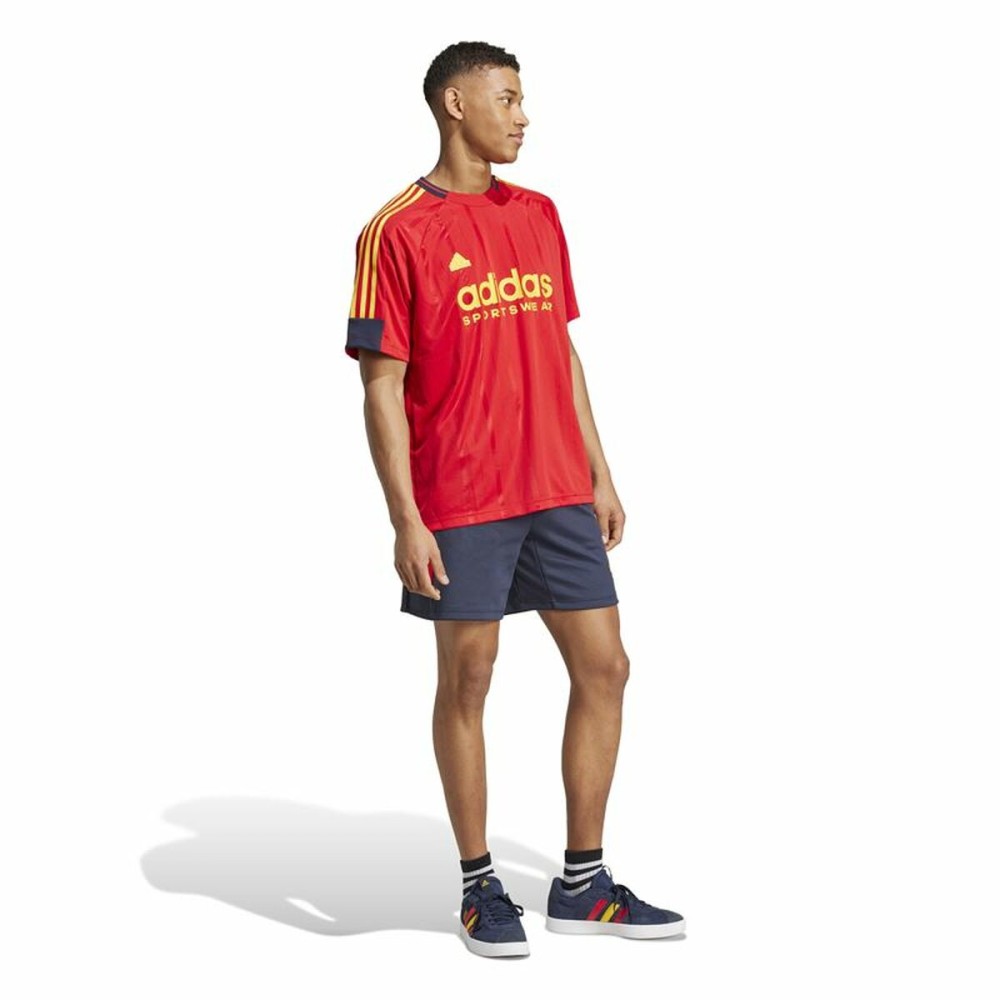 Herren Kurzarm-T-Shirt Adidas Tiro Nations Pack Rot