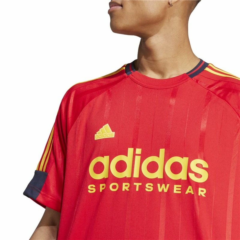 Herren Kurzarm-T-Shirt Adidas Tiro Nations Pack Rot