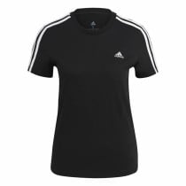 Damen Kurzarm-T-Shirt Adidas 3S T Schwarz
