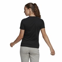Damen Kurzarm-T-Shirt Adidas 3S T Schwarz