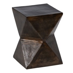 Small Side Table Bronze Aluminium 30 x 30 x 41 cm