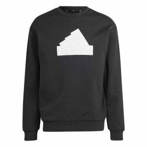 Men’s Sweatshirt without Hood Adidas Fi Bos Crw Black XXL