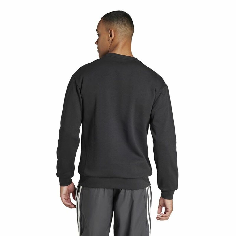 Men’s Sweatshirt without Hood Adidas Fi Bos Crw Black XXL