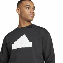 Men’s Sweatshirt without Hood Adidas Fi Bos Crw Black XXL