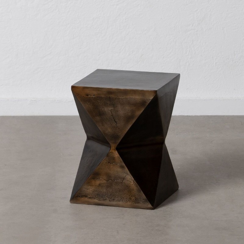 Petite Table d'Appoint Bronze Aluminium 30 x 30 x 41 cm