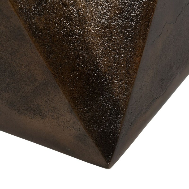 kleines Beistelltischchen Bronze Aluminium 30 x 30 x 41 cm