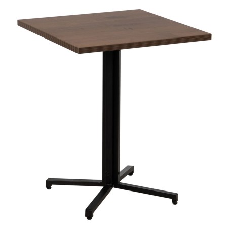 Table Noir Naturel Bois MDF 60 x 60 x 75 cm