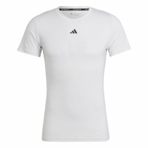 Herren Kurzarm-T-Shirt Adidas Techfit Training Weiß