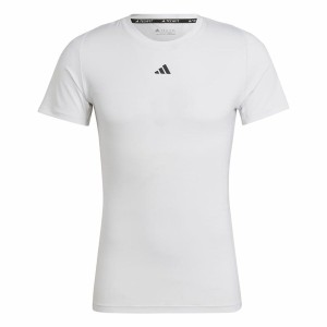 Herren Kurzarm-T-Shirt Adidas Techfit Training Weiß