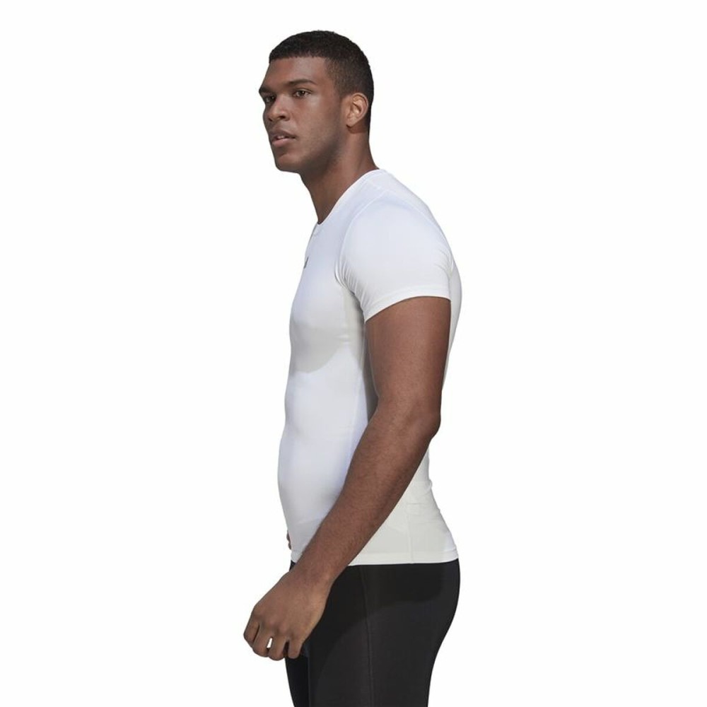 T-shirt à manches courtes homme Adidas Techfit Training Blanc