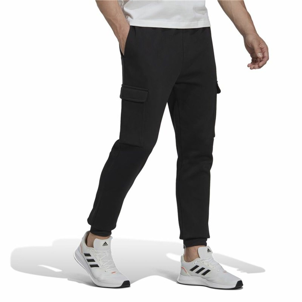 Lange Sporthose Adidas Essentials Fleece Schwarz Herren