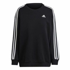 Women’s Sweatshirt without Hood Adidas 3S Fl Os Swt Black L/XL
