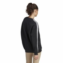 Women’s Sweatshirt without Hood Adidas 3S Fl Os Swt Black L/XL
