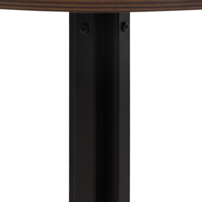 Table Noir Naturel Bois MDF 60 x 60 x 75 cm