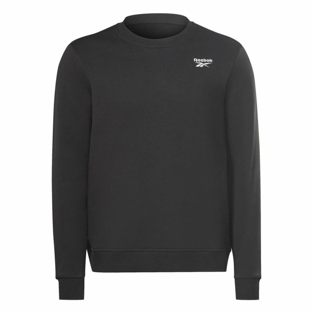 Men’s Sweatshirt without Hood Reebok Identity Left Chest Logo Crew Black M