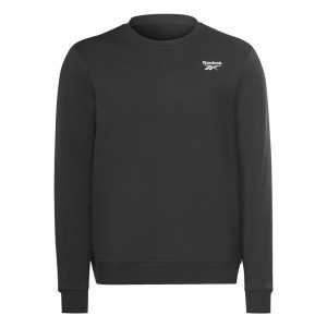 Men’s Sweatshirt without Hood Reebok Identity Left Chest Logo Crew Black M