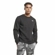 Men’s Sweatshirt without Hood Reebok Identity Left Chest Logo Crew Black M