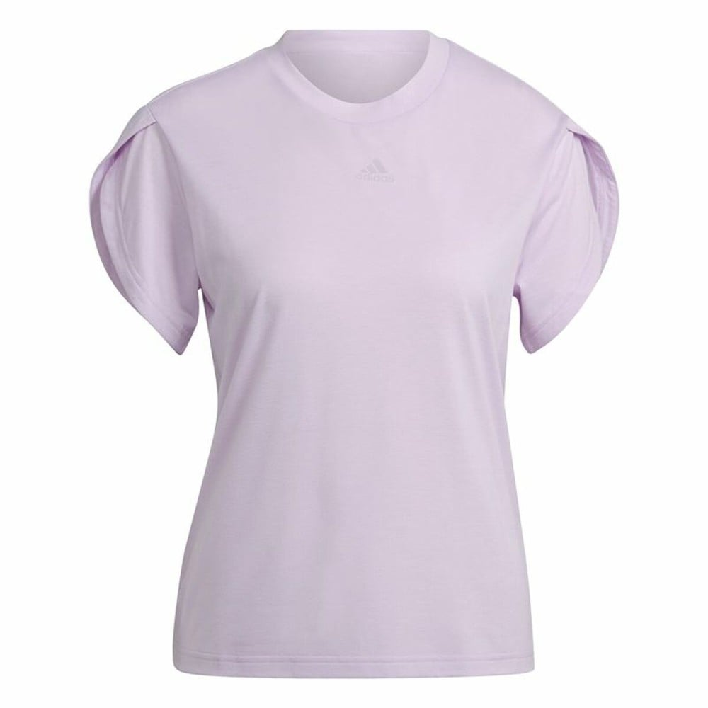T-shirt à manches courtes femme Adidas trainning Floral Lila