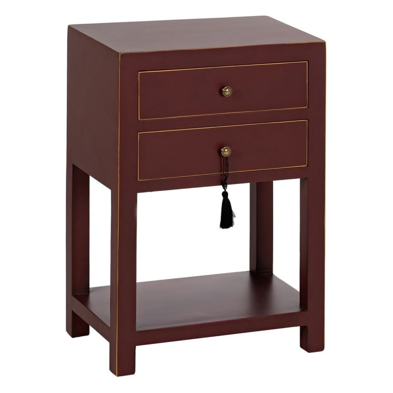 Nightstand ORIENT Tile Fir wood MDF Wood 45 x 30 x 66 cm